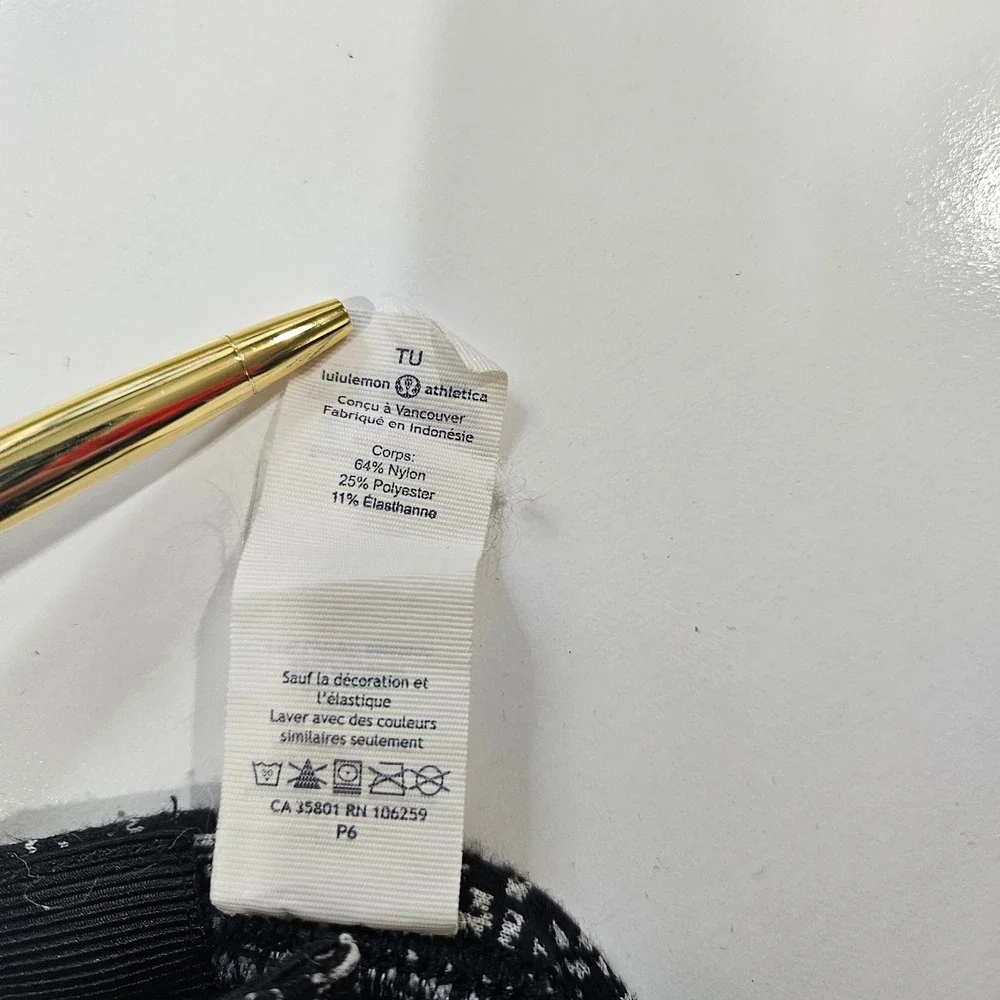 Lululemon‎ Vinyasa Wrap Black White Heathered